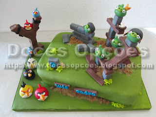 Bolo aniversário Angry Birds