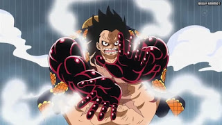 ワンピースアニメ ドレスローザ編 728話 ルフィ ギア4 バウンドマン かっこいい Luffy Gear 4 Bound man | ONE PIECE Episode 728