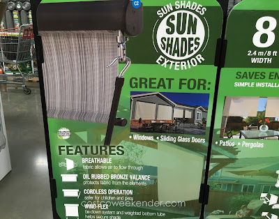 Solar Exterior Sun Shade - Cool down your patio this summer