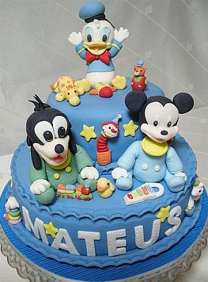 Muyameno Com Tortas De Mickey Mouse Bebe Para Fiestas Infantiles