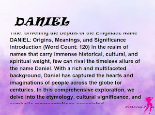 meaning of the name "DANIEL"