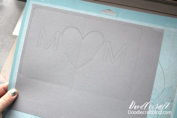 Cutting a pop-up card on the cricut maker