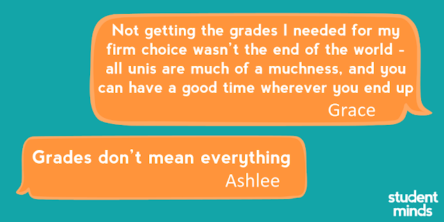 ‘Grades don’t mean everything’ - Ashlee and ‘Not getting the grades I needed for my firm choice wasn’t the end of the world - all unis are much of a muchness, and you can have a good time wherever you end up’ - Grace