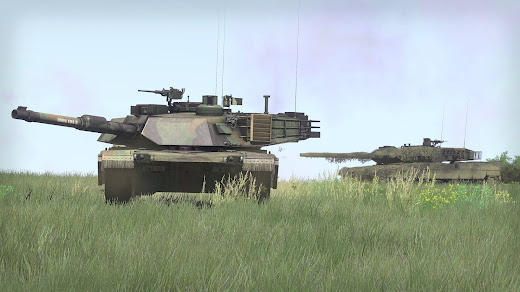 Arma3用RHS: Escalation MODの改良されたM1主力戦車