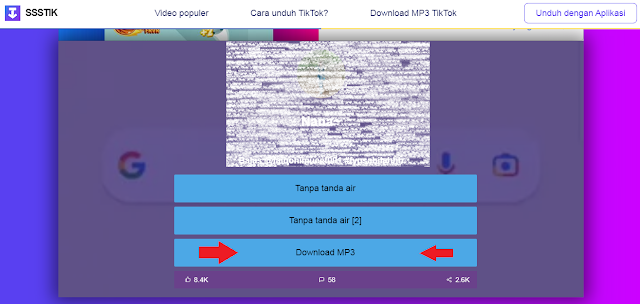 cara download lagu tik tok mp3