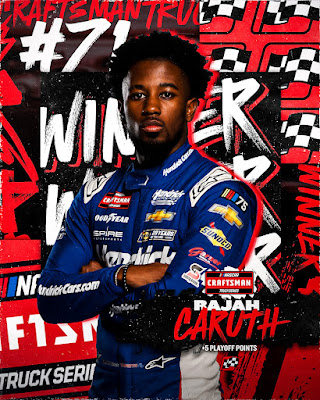 Rajah Caruth Parlays First Career Pole into First Career Win - #NASCAR Trucks