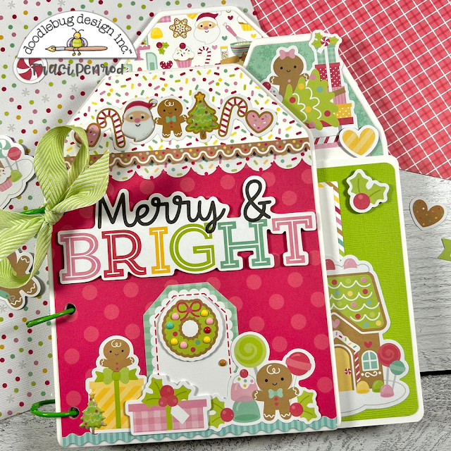 Christmas House Shaped Scrapbook by Artsy Albums