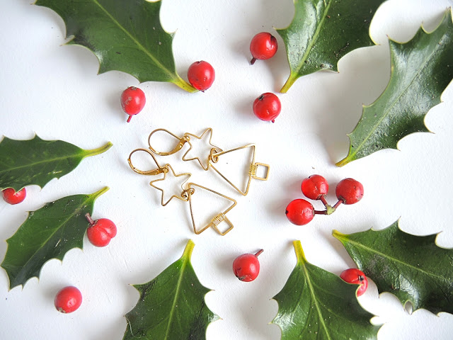 DIY kerstbellen/Christmas tree earrings