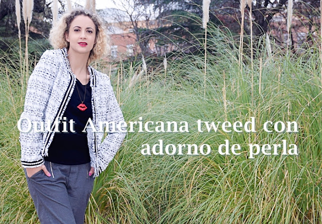 Outfit-Americana-tweed-adorno-perla-1