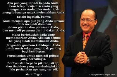 Kata kata bijak Mario Teguh