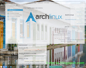 Arch Linux KDE após instalação (gráfica) pelo Revenge Installer