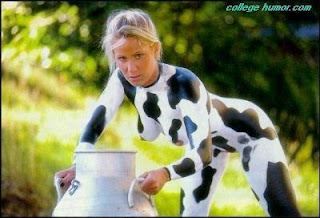 bodypainting cow