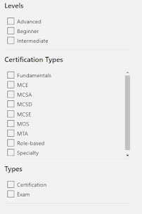 Azure Level, Certification types and Types of the certification