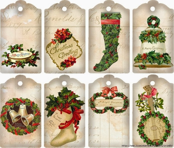 Free Printable Retro Christmas Tags and Labels. - Oh My ...