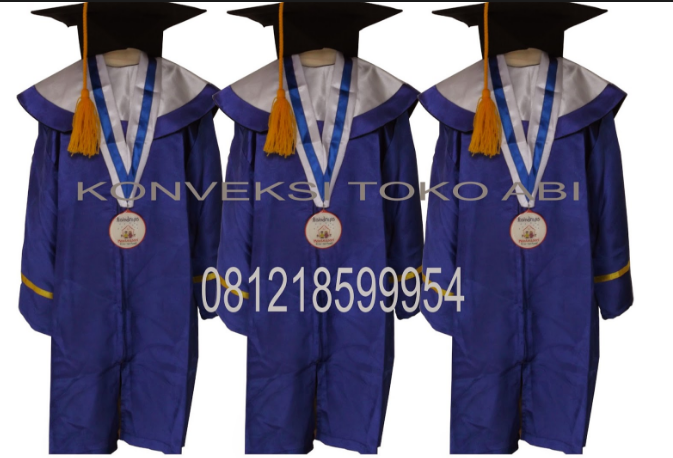 Tempat pesan baju  seragam toga  wisuda anak tk dan paud 