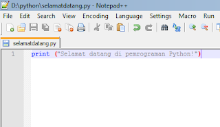 Membuat Program Sederhana Di Python