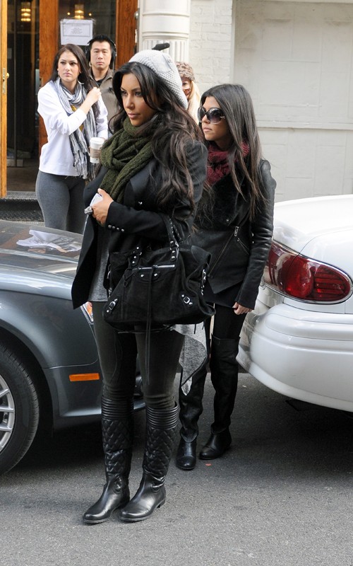Kim Kardashian's Black Suede City
