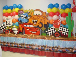 Children parties, cars decoration