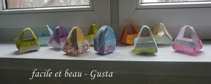 Facile Et Beau Gusta Origami Körbchen