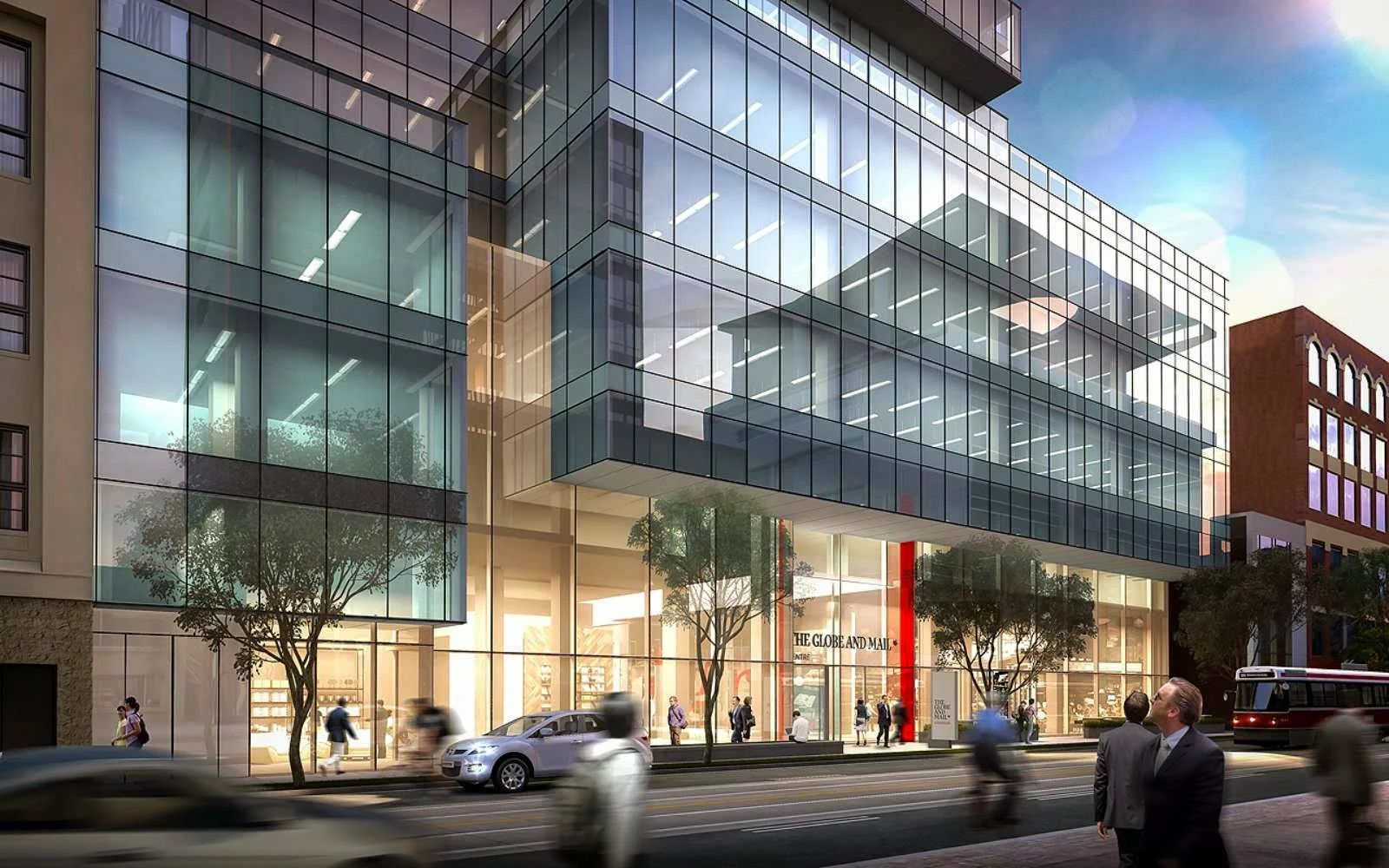 Globe and Mail Centre by Diamond Schmitt Architects