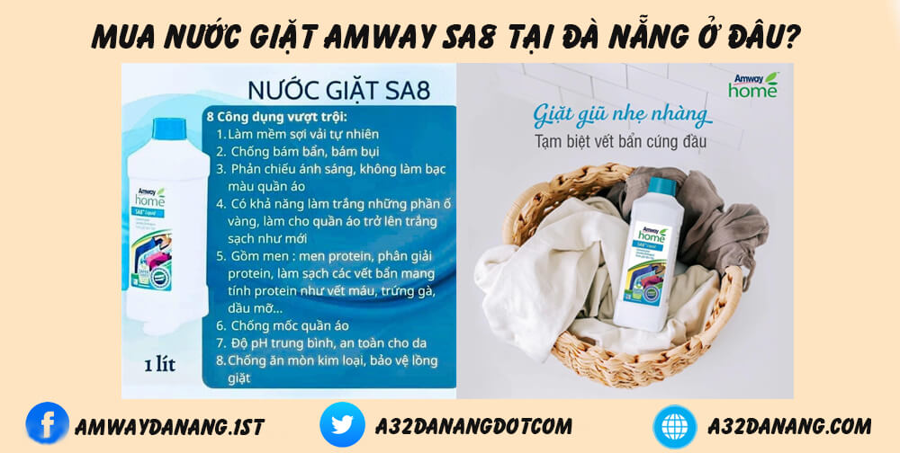 Công dụng nước giặt Amway Sa8
