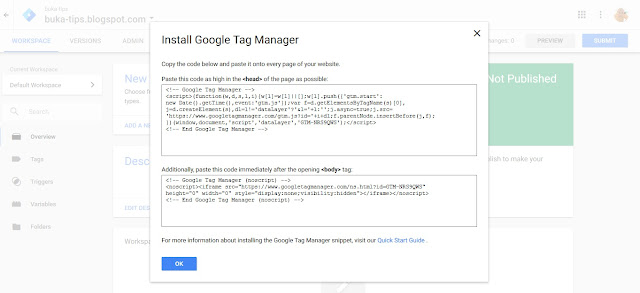 Cara Menambahkan Google Tag Manager Setup di Blog