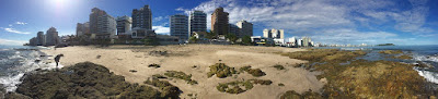 panorama of the Salinas beach