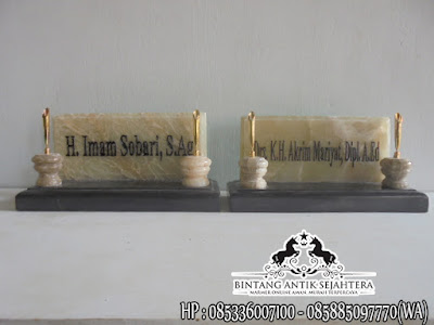 Papan Nama Onyx, Papan Nama Meja Onyx, Papan Nama Meja