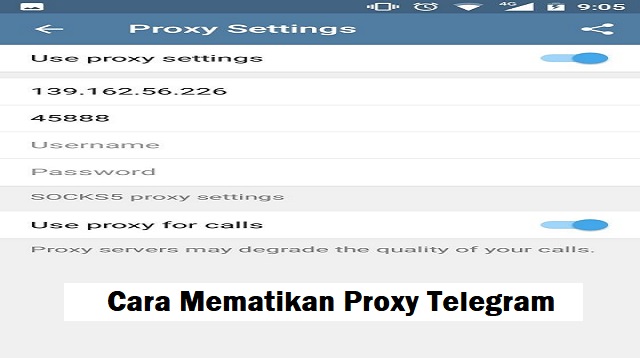 Pengaturan Proxy Telegram