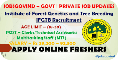 IFGTB Recruitment 2022