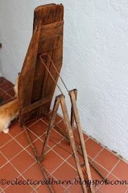 Eclectic Red Barn: Old ironing board with rusty legs