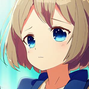 Bing Image Creator A girl, short hair, Close-up shot, cel anime