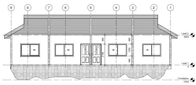 Section XX of a 1 bedroom Twin flat