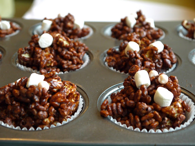 The Betty Stamp Lifestyle Blog Popcorn Salted Chocolate Rice Crispy Cakes