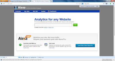Cara Memasang Widget Alexa Rank di Blog - Screenshoot 1
