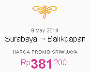 Tiket Promo Sriwijaya Air Mei 2014