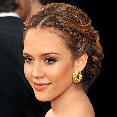 jessica biel hair updo. jessica alba updo hair.