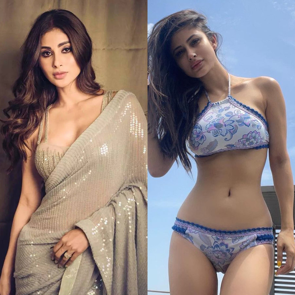 Mouni Roy saree vs bikini hot actress