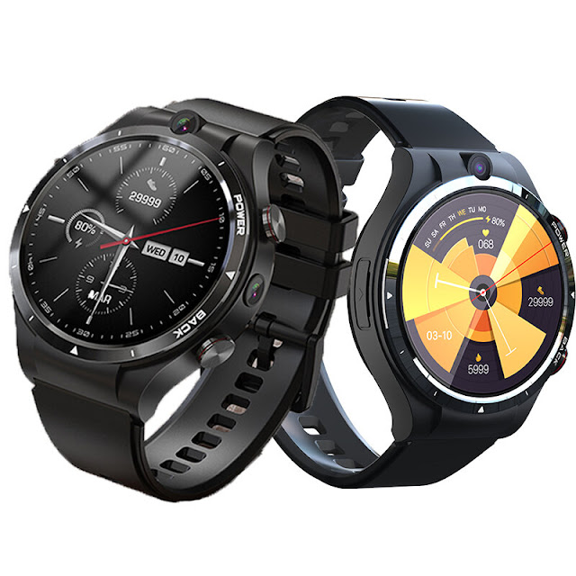 LEMFO LEM15 1.6 inch Large Screen 4G 128G Phone Watch Dual Camera GPS  GLONASS Health Monitor Multi-Dials 900mAh IP67 Waterproof Android 10.7 4G Smart Watch