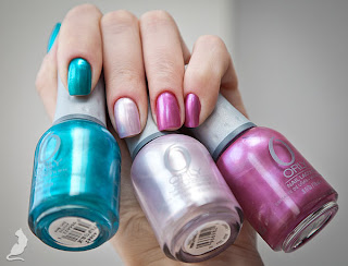 Orly It’s Up to Blue + Orly Prim and Proper + Orly Sugar Plum