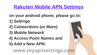 Rakuten Mobile APN Settings for Android & iPhone