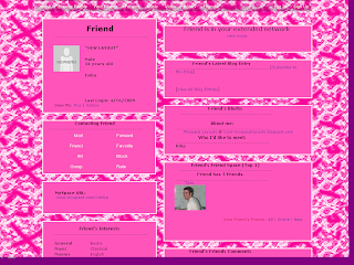 Pink Myspace Layout