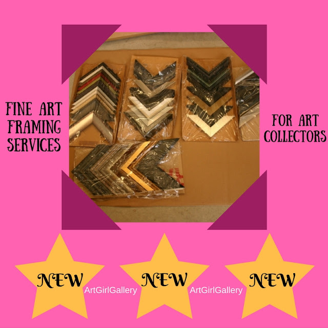 Fine art framing services  are now offered at ArtGirlGallery!