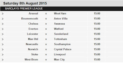 Inilah Jadwal Lengkap Liga Inggris EPL 2015-2016