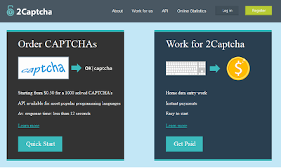 2captcha site home page