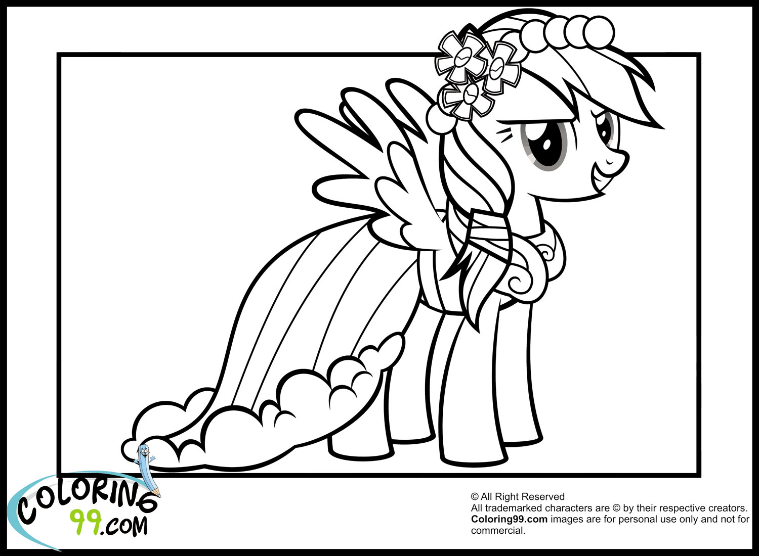  Rainbow  Dash  Coloring  Pages  Team colors