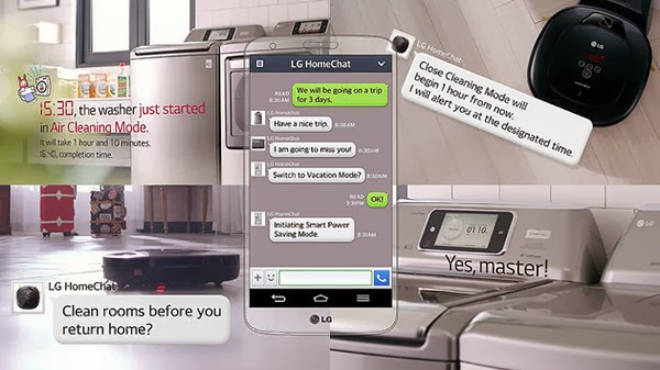 LG HOMECHAT HİZMETİYLE AKILLI EV CİHAZLARINI TEK BİR SMS'E BAĞLIYOR