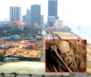 Galle Face Shangrila Hotel yard ... a cemetery of foreigners years ago; skeletons uncovered provide testimony