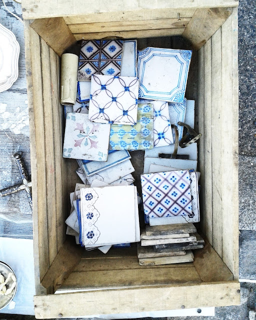 Carreaux de ciment /Brocante Amiens / Octobre 2015 / Photos Atelier rue verte /