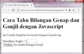 penulisan if else dalam javascript